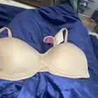Amoena Bra Women 32B Lara SB Mastectomy Padded Wirefree Breast Pocket 0674 nude
