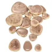 100g Ceramic Mosaic Tiles, Pebble Ice Crack Coffee Ceramic Tiles