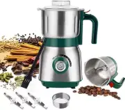 Grain Grinder for Home, Split Wet and Dry Grinder, 600g Removable Grain Mill Gri
