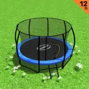 Kahuna 12ft Trampoline Free Ladder Spring Mat Net Safety Pad Cover Round Enclosu