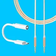 For Samsung Galaxy Z Fold 4 SM-F936U Type C to 3.5mm Cable & Male to Male Cable