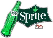 (SPRITE#3) 10"X 7" SPRITE SODA DECAL POP VENDING MACHINE COOLER