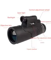 Professional Monoculars Powerful HD Telescope 50x60 With