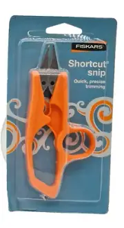 Fiskars Shortcut Snip 9495 Spring Action Scissors Thread Snips New Old Stock '06