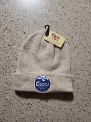 NWT Coors Banquet Beer Beanie Knit Stocking Cap Hat Officially Licensed, OSFM
