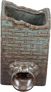 Gogogmee Fountain Flowing Water Clay Pot Indoor Waterfall Decoration Fish Tank Accessories Outdoor Fountains Waterfall Fountain Outdoor Large Fountain Mini Fountain Garden Decor Ceramics