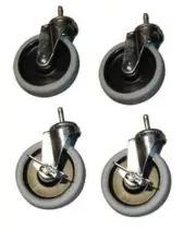 Rubbermaid 9T36-L5 Swivel Caster Kit, 5 Inch Diameter, 4 Casters