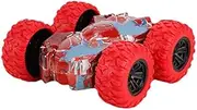 Double Sided Stunt Graffiti Car Pull Back Cars Off Road Model Car, Sturdyfriction Powered Vehicle,Friction Powered Vehiclekids Birthday Party Supplies Gift,Red