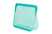 Stasher 1.66L Silicone Stand Up Mid Food Leftovers Saver Storage Bag Pouch Aqua