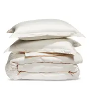 Hudson Park Collection 680-Thread Count Cotton Sateen Duvet Cover Set, Full/Queen - Exclusive