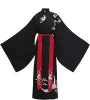 [MAIFURUN] Original Crane Chinese Folk Dance Costume Man Stage Cosplay Clothing Male Robe +Belt Swordsman Tang Suit