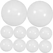 LAPYAPPE Replacement Plastic Lamp Shades 10pcs Half Ball Led Bulb Covers for Light Fixtures Easy Install Office/Commercial