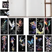 Scratch Off Bookmarks,Christmas Scratch Note Set of 12 | Bookmarks Craft Paper Art Sets for Kids Students Party Bag Fillers