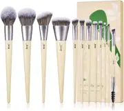 Vegan Makeup Brushes Set Premium Synthetic Powder Foundation Highlight Concealer