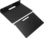 Omabeta Metal Floating AV Shelf, Wall Mounted AV Rack Space Aluminum Floating Storage Shelf for Router Projector DVD Player