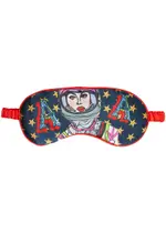 Jessica Russell Flint A Is For Astronaut Silk eye Mask - Black ONE SIZE