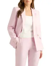 [David Lawrence] Lark Linen Blend Blazer in Shell