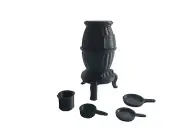 Potbelly Stove for 1/24 1/25 Railroad Garage Diorama Shop Display Miniature G