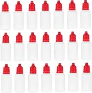 PartyKindom 50pcs Small Dropper Bottles Refillable Leakproof Plastic Containers for Essential Oils Eye Drops and Inks Portable for Travel and Home Use Enhanced Sealing with Antitheft Caps