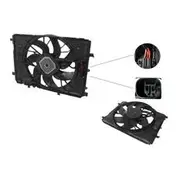Sterling Cooling Fan Assemblyembly to suit Mercedes Benz C-Class 07/2007 to 04/2014 - BZW2-FNR-16F