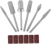 Mipcase Nail Grinding Headset Tool Set of 15 Polishing Machine Nail Drill Bits for Salon