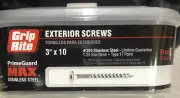 Grip Rite MAXS62713 T-25 Star 17 Point SS Deck Screw #10X3" 1-lb Box