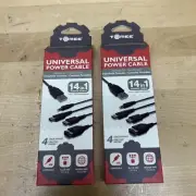 (2 PACK) Tomee Universal Power USB Cable For Handheld Consoles / Consoles