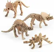 KOMBIUDA 12PCS Mini Dinosaur Skeleton Model Decor Lifelike Simulation Dinosaur Figurines for Home Office Bar and Educational Play and Collectibles