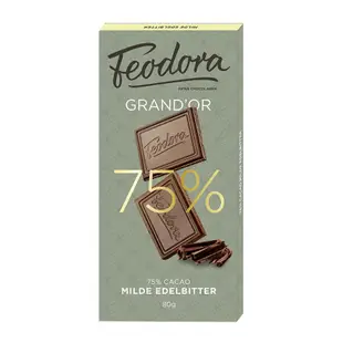 Feodora賭神巧克力75%/ 80g eslite誠品