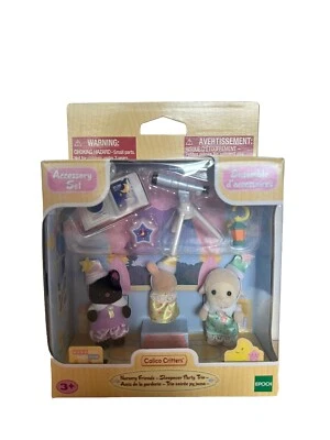 Calico Critters Sleepover Party Trio New in Box