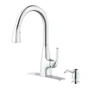 Glacier Bay Calandine Single-Handle Pull-Down Sprayer Kitchen Faucet with Soap