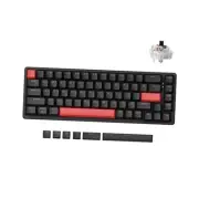 X6 Wired Mechanical Keyboard, QMK Programmable 65% Layout with Pre-Lubed