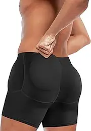 [TAILONG] Men's Underwear Boxer Briefs Tummy Control Body Shaper Enhance Butt Lifter Shapewear with Removable Padded