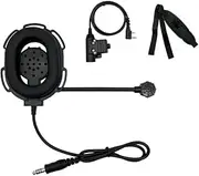 AMGHCGTEEW Military Tactical Walkie Talkie Helmet Headset Headphone Fit for Kenwood Fit for Baofeng UV5R BF888S Two Way Radio Accessories