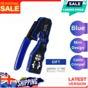 RJ45 Crimper EZ Cat 5e 6 7 HD Pass Through Network Connector Tool Crimping Plier