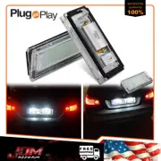 1Pair White License Plate 2835-SMD LED Lights For BMW E46 4D Sedan 5D Touring