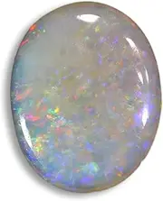 [AYUSH GEMS] 10.25 Carat Opal Stone Certified Natural Fire AA++ Quality Oval White Astrological Australian Opal Loose Gemstone, Loose Gemstone, Opal, Loose Gemstone, Opal