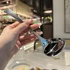 Stainless Steel Long Handle Colander Deepen Serving Soup Spoon Kitchen Table SPI
