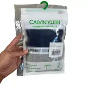 Calvin Klein Boys Boxer Briefs M 8 10 2 Pack Black Grey