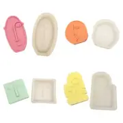 3D Abstract Face Silicone Mold DIY Home Decor Fondant Cake Baking Mold