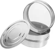 Alasum 1set Stainless Steel Sprouting Kit Stackable Trays with Lid for Effortless Broccoli and Bean Fast Germination and Protected Growing Environment