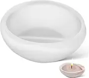 BEBEMOKO Bowl Shape Silicone Mold for Resin Candle Holders Flexible Epoxy Tray Mold for Creative Tealight Crafts and Easy to Use for Unique