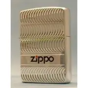 Zippo lighter Armor Case Diamond Cutting Wave pattern Logo Unused item from JP