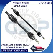 GSP OEM Front CV Axles For 2012-2019 Nissan Versa 1.6L Manual Trans. Lifetime W. (for: Nissan)