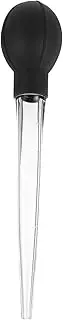 JEWEDECO Large Measuring Pipette with Scale Squeeze Transfer Dropper for Baking Infusion and Painting Food Grade Plastic Black Grey for Cupcakes Cakes and Liquor Infusion