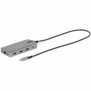StarTech.com USB-C Triple-Monitor Multiport Adapter, HDMI & DisplayPort, 3x 10Gbps USB Hub, PD Pass-Through, GbE, Travel Docking Station - USB C 2x -