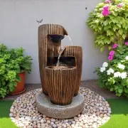 48cm Polyresin Well Water Fountain, Water Feature with LED Light