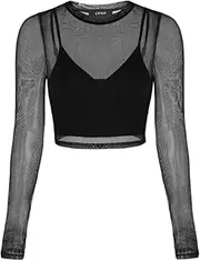 [CIDER] Sheer Long Sleeve Top & Tank Top