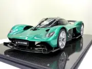 1/8 FrontiArt Aston Martin Valkyrie in British Green on Fiber Base F144-60