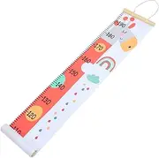 HOMOCONO Animal Growth Chart Canvas Removable Height Measuring Ruler for Cute Giraffe Design for Home Decoration Nursery Kindergarten Track Growth Effortlessly